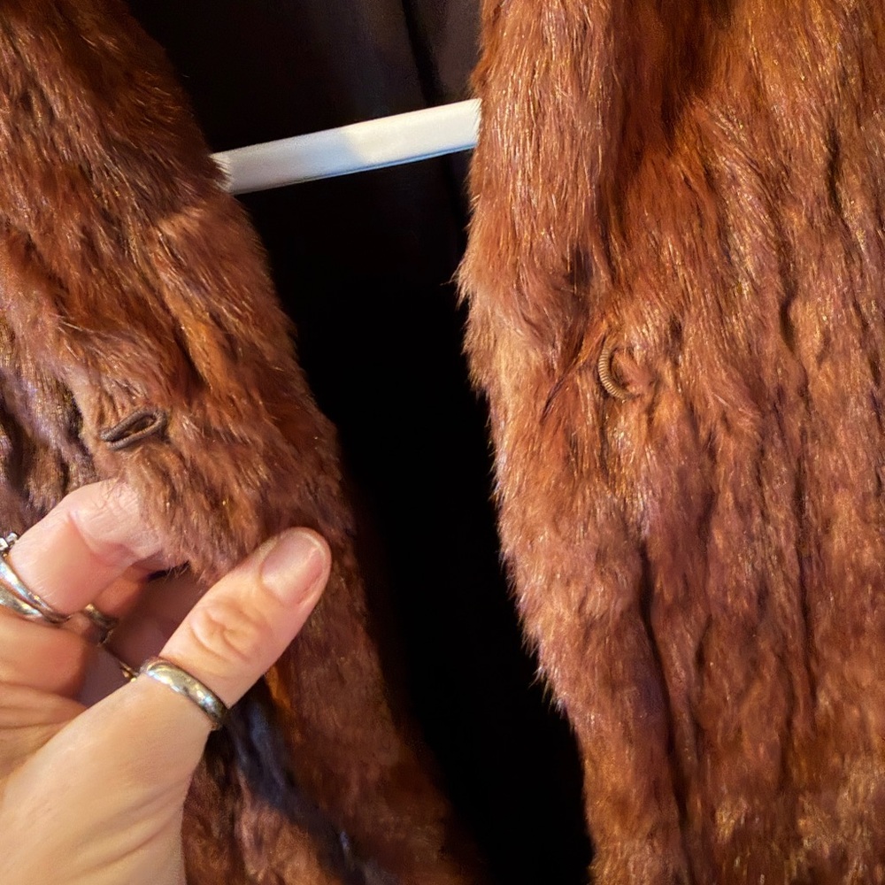 Final Sale!! Bundle! ✨VINTAGE✨ Real Fur (Squirrel/weasel) Coat - Picture 8 of 12